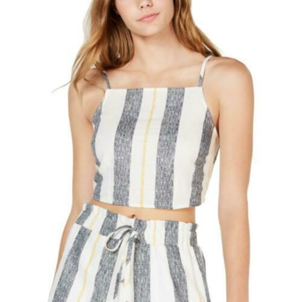 striped crop top